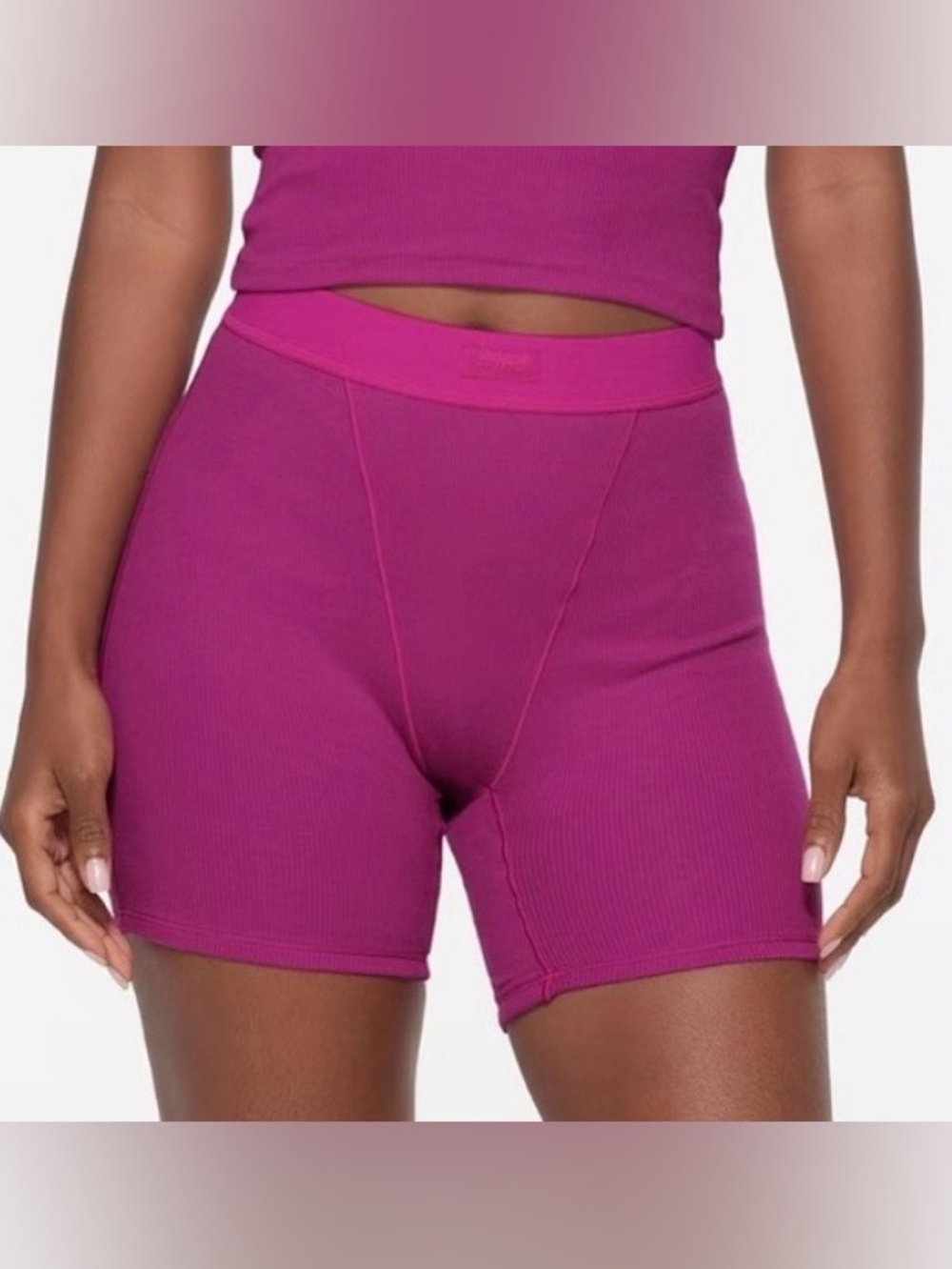 💗 SKIMS Cotton Rib Boxer | Lollipop | XL | NWOT 🏷️